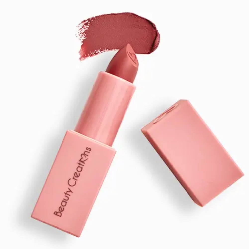 BEAUTY CREATIONS COSMETICS Tease Me Soft Matte Lipstick in Late Date (Rose) New